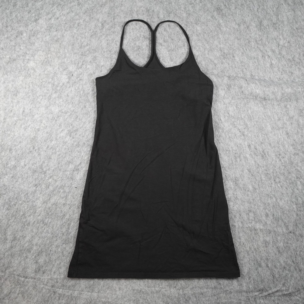 Calypso St Barth Dress Women Small Black Cotton Racerback Mini Cami Built in Bra